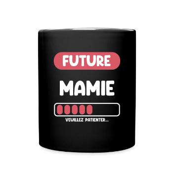 future mamie cadeau mamie cadeau mamie - Mug uni - noir - Devant