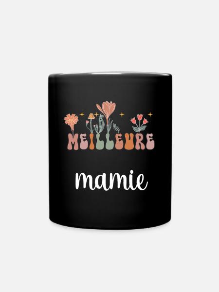 meilleure mamie boho bohème fleurs cadeau mamie - Mug uni - noir