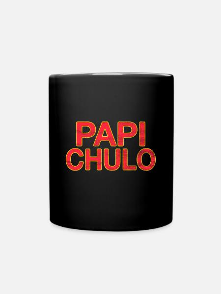 Papi Chulo - Tasse einfarbig - Schwarz