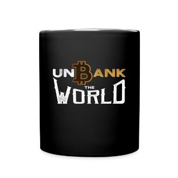 Bitcoin World Economy - Full Colour Mug - black - Front