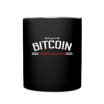 nakamoto, satoshi - Bitcoin trader est. 2009 btc - Mug uni - noir - Devant
