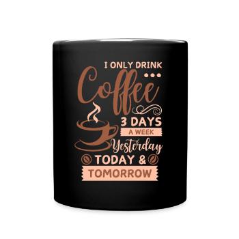 funny coffee saying coffee connoisseur - Full Colour Mug - black - Front