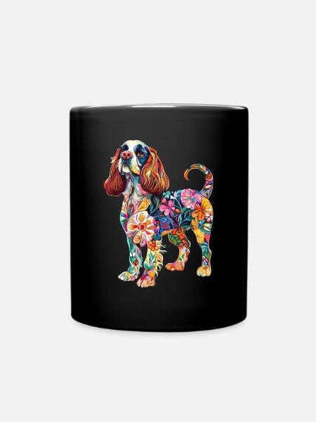 Cavalier King Charles - Tasse einfarbig - Schwarz