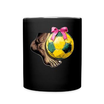 Coquette Bogen Footvolley Spieler Mütter Tag Rosa - Tasse einfarbig - Schwarz - Vorne
