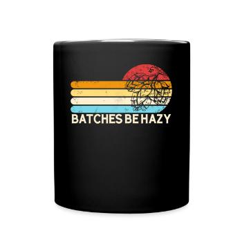 Chargen Be Hazy Hops Retro Sunset IPA Braubier - Tasse einfarbig - Schwarz - Vorne