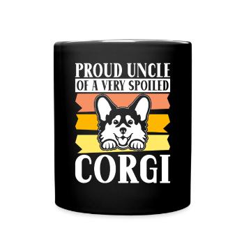 Corgi Gifts for Corgi Lovers - Full Colour Mug - black - Front
