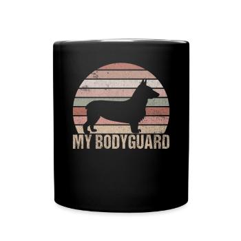 Corgi Gifts for Corgi Lovers - Full Colour Mug - black - Front