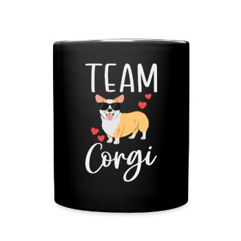 Corgi Gifts for Corgi Lovers - Full Colour Mug - black - Front