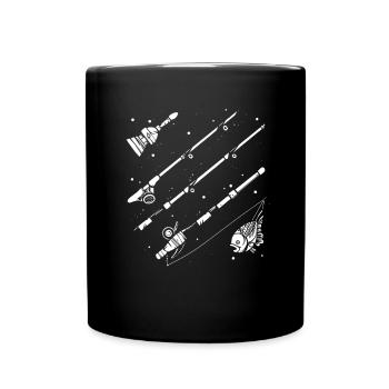 Dessin de pêche - Mug uni - noir - Devant