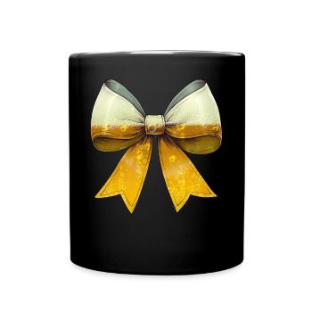 Bière artisanale Coquette Bow Brasserie de la fête des mères - Mug uni - noir - Devant