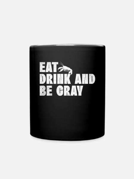 Crawfish Gifts - Tasse einfarbig - Schwarz