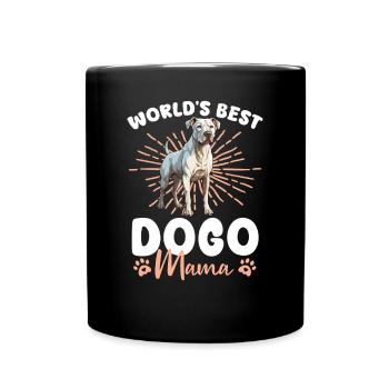 Dogo Argentino Dog World's best Dogo mama - Full Colour Mug - black - Front