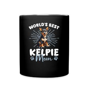 Chien Kelpie australien La meilleure maman Kelpie du monde - Mug uni - noir - Devant