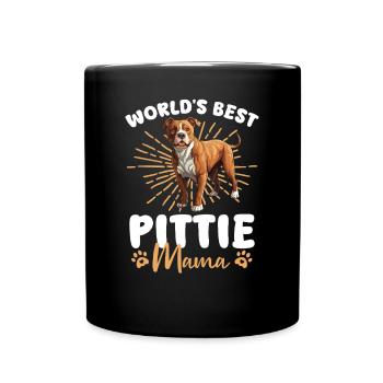 Chien American PitBull Terrier Le meilleur au monde - Mug uni - noir - Devant