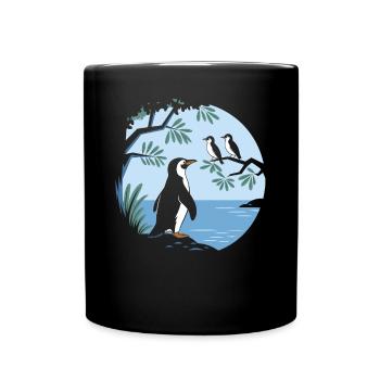 Bird watching at the lake: nature experience for - Full Colour Mug - black - Front