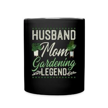 Plant Lover Gardening Wife Mom - Tasse einfarbig - Schwarz - Vorne