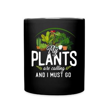 Plant Lover Gardening My Plants - Tasse einfarbig - Schwarz - Vorne