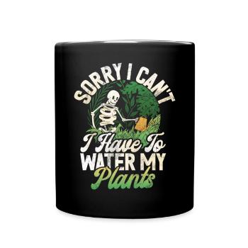 Garden Plants Gardener Garden Lover Planting - Full Colour Mug - black - Front
