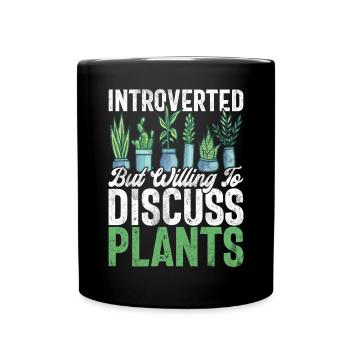 Garden Plants Gardener Garden Lover Planting - Full Colour Mug - black - Front
