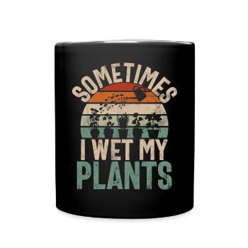 Garden Plants Gardener Garden Lover Planting - Full Colour Mug - black - Front