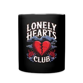 Lonely Hearts Club – Anti-Saint-Valentin - Mug uni - noir - Devant