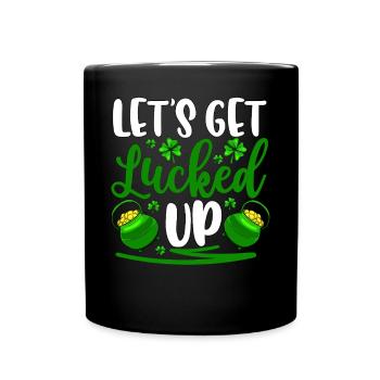 Laissons-nous tenter par la chance - Mug uni - noir - Devant