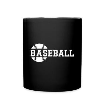 Baseball Player Design Baseball Fan - Full Colour Mug - black - Front