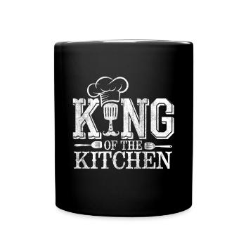King of the Kitchen - Full Colour Mug - black - Front