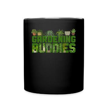 Plant Lover Gardening Besties - Tasse einfarbig - Schwarz - Vorne