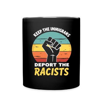Antiracisme Diversité, justice et égalité - Mug uni - noir - Devant