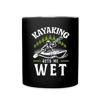 Kayak -Kayak -Paddle Lovers Kayak Adventure - Full Colour Mug - black - Front