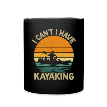 Kayak -Kayak -Paddle Lovers Kayak Adventure - Full Colour Mug - black - Front