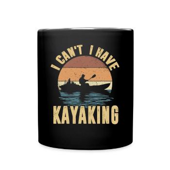 Kayak -Kayak -Paddle Lovers Kayak Adventure - Full Colour Mug - black - Front