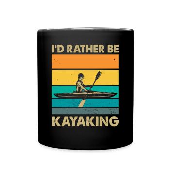 Kayak -Kayak -Paddle Lovers Kayak Adventure - Full Colour Mug - black - Front