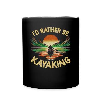 Kayak -Kayak -Paddle Lovers Kayak Adventure - Full Colour Mug - black - Front
