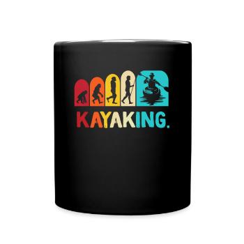 Kayak -Kayak -Paddle Lovers Kayak Adventure - Full Colour Mug - black - Front