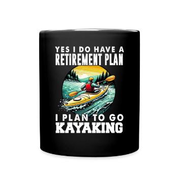 Kayak -Kayak -Paddle Lovers Kayak Adventure - Full Colour Mug - black - Front