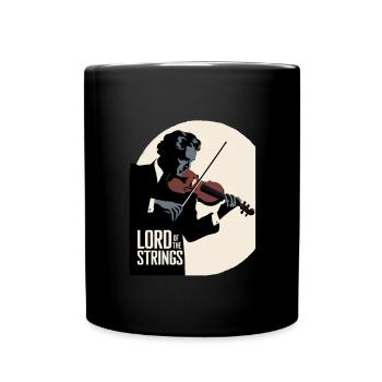 Violin -Lord Of The Strings Artwork - Full Colour Mug - black - Front