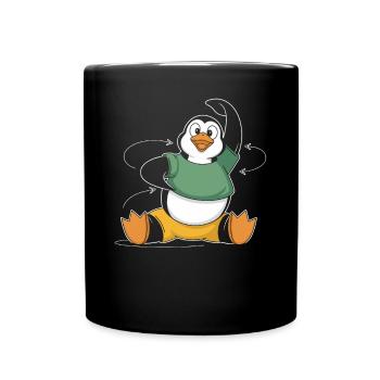 Fitness Gymnastics Penguin Motivation - Full Colour Mug - black - Front