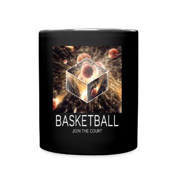 Basketball Feu Joueur de basket-ball Fan Dunking Sport - Mug uni - noir - Devant