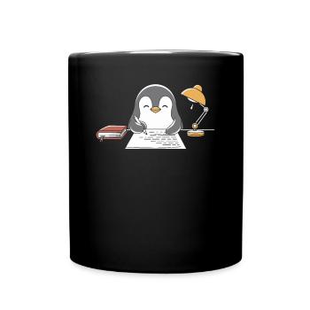 Écriture Pingouin Écrivain Auteur Motif - Mug uni - noir - Devant