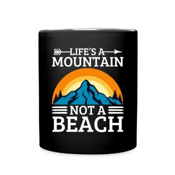 Randonnée et escalade en montagne - Mug uni - noir - Devant