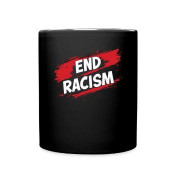 Antiracisme, égalité et diversité - Mug uni - noir - Devant
