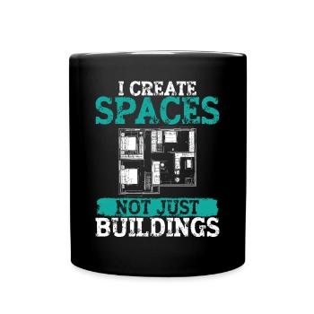 Architect Architecture Gift Architecture Student - Full Colour Mug - black - Front