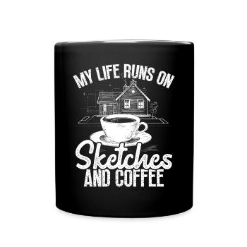 Architecte Architecture Cadeau Étudiant en architecture - Mug uni - noir - Devant
