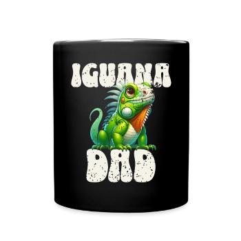 Iguana Dad - Full Colour Mug - black - Front