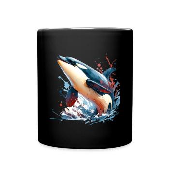 Orque Épaulard - Mug uni - noir - Devant