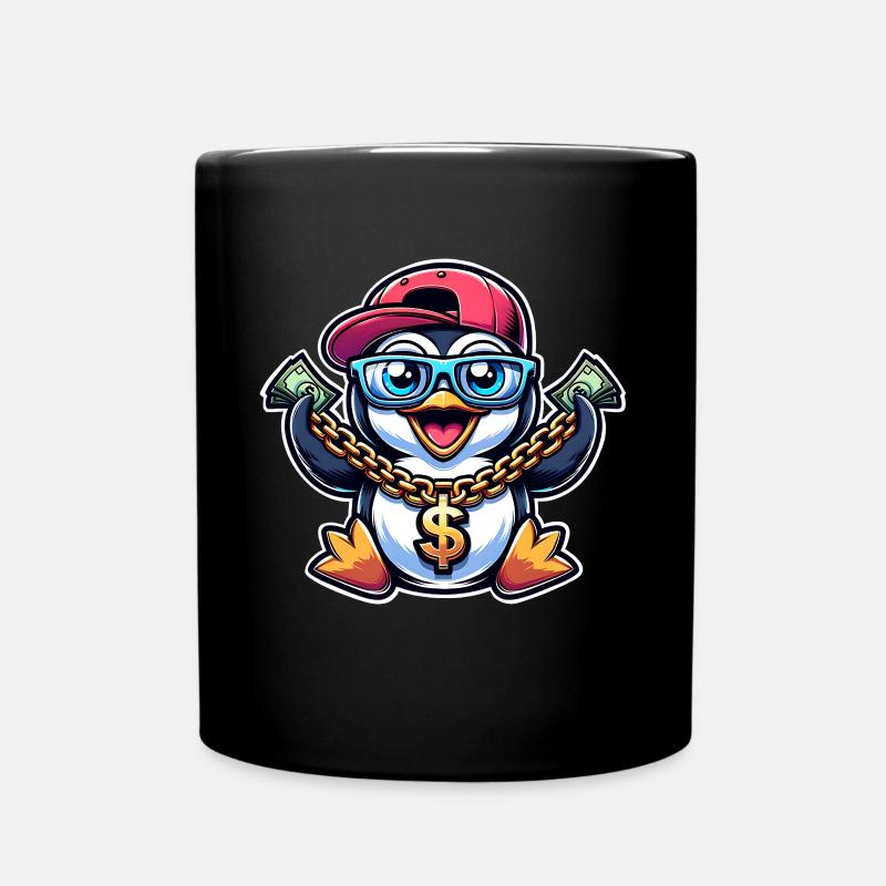 Pinguin - Tasse einfarbig - Schwarz