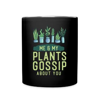 Amoureux des plantes Jardiner Moi Et Mon - Mug uni - noir - Devant
