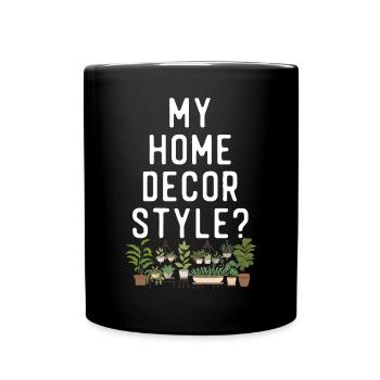 Amoureux des plantes Jardinage Ma maison - Mug uni - noir - Devant